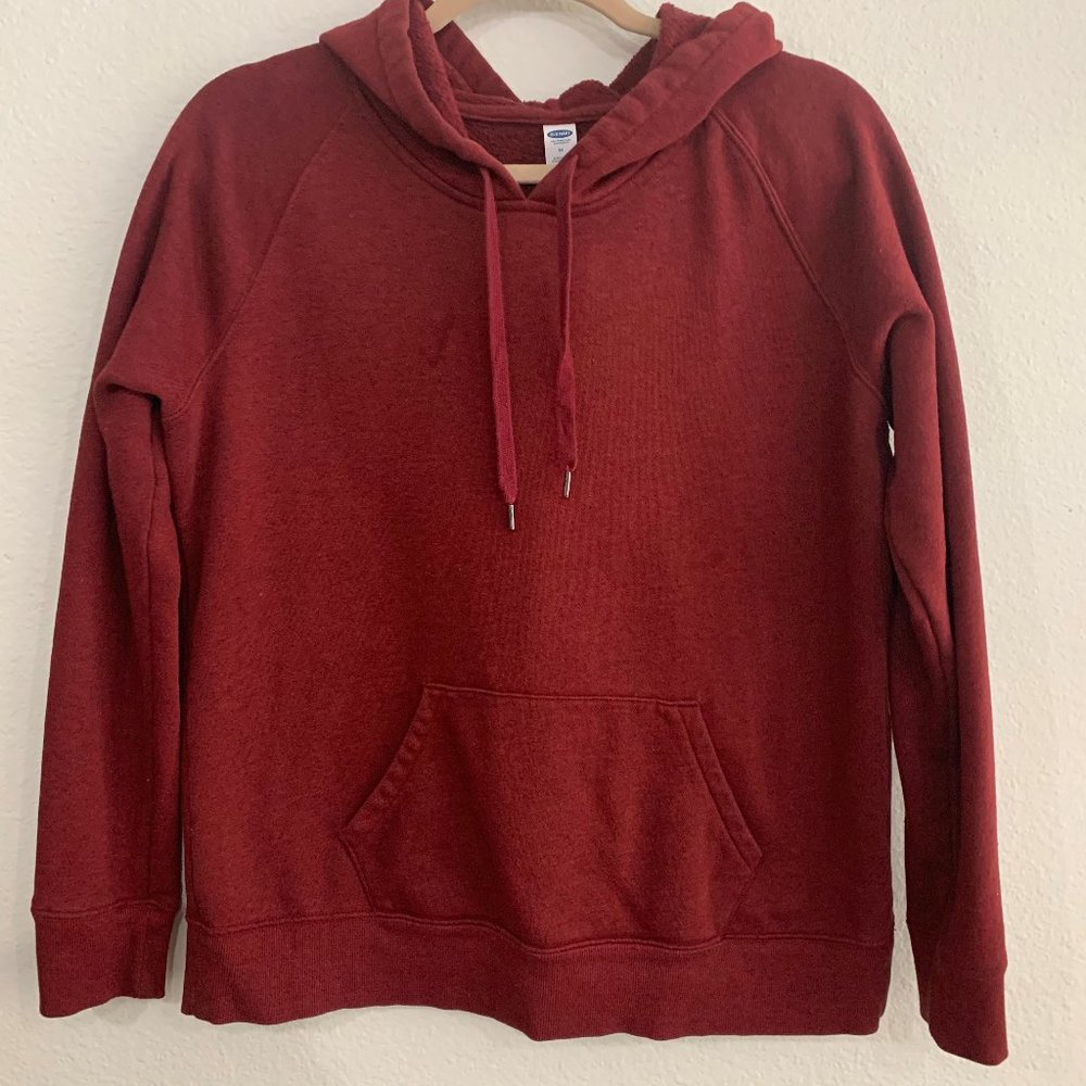 Old Navy Deep Red Hoodie Pullover Size Medium